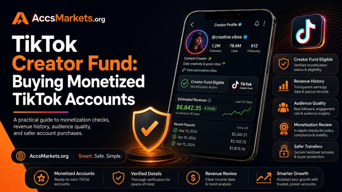 TikTok Creator Fund: Buying Monetized TikTok Accounts