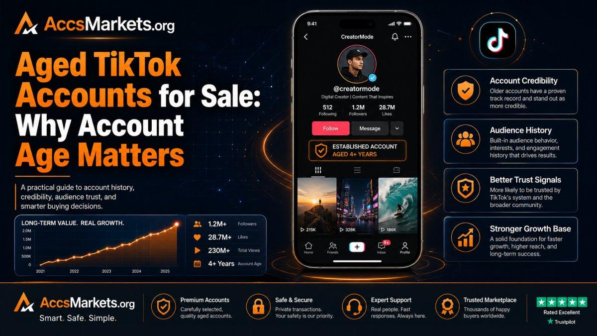 Aged TikTok Accounts for Sale: Why Account Age Matters